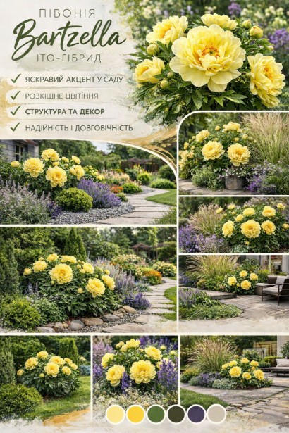 Paeonia Bartzella лайфстайл